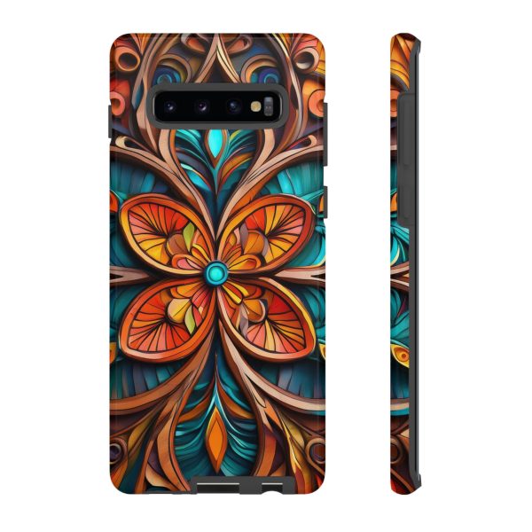 Wood Grain Flower iPhone | Samsung | Samsung Galaxy | Google Pixel - Cell Phone Tough Cases - Image 15