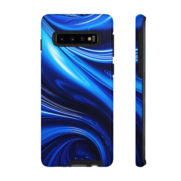 Royal Blue Wave iPhone | Samsung | Samsung Galaxy | Google Pixel - Cell Phone Tough Cases - Image 16