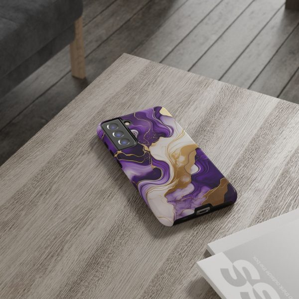 Purple and Gold 2 iPhone | Samsung | Samsung Galaxy | Google Pixel - Cell Phone Tough Cases - Image 74