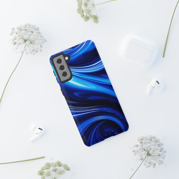 Royal Blue Wave iPhone | Samsung | Samsung Galaxy | Google Pixel - Cell Phone Tough Cases - Image 54