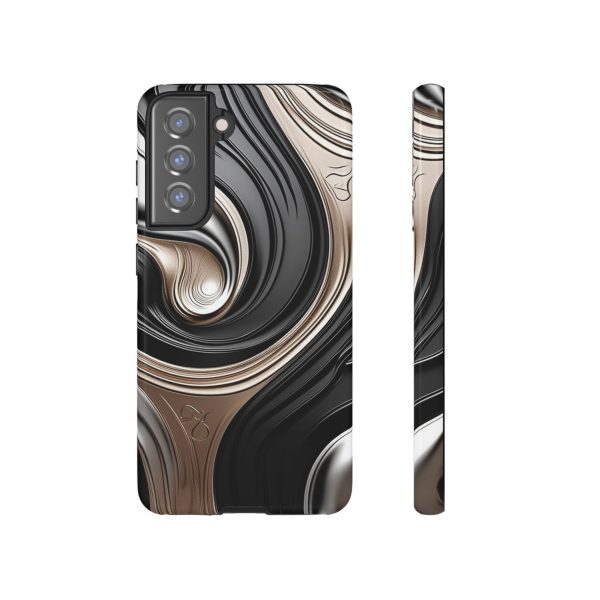 Black and Gold iPhone | Samsung | Samsung Galaxy | Google Pixel - Cell Phone Tough Cases - Image 73