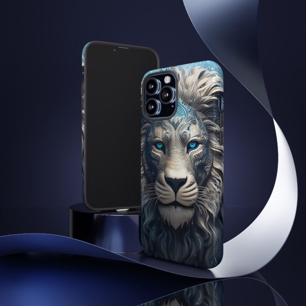 Blue Lion Art iPhone | Google Pixel - Cell Phone Tough Cases - Image 33