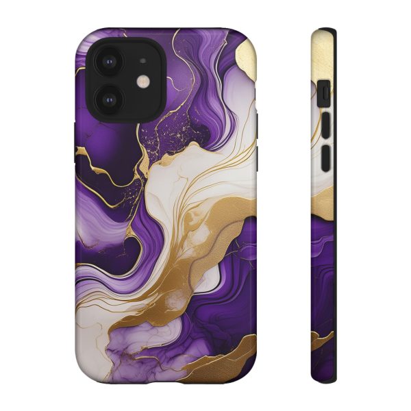 Purple and Gold 2 iPhone | Samsung | Samsung Galaxy | Google Pixel - Cell Phone Tough Cases - Image 31