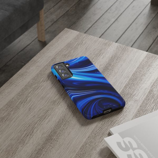 Royal Blue Wave iPhone | Samsung | Samsung Galaxy | Google Pixel - Cell Phone Tough Cases - Image 74