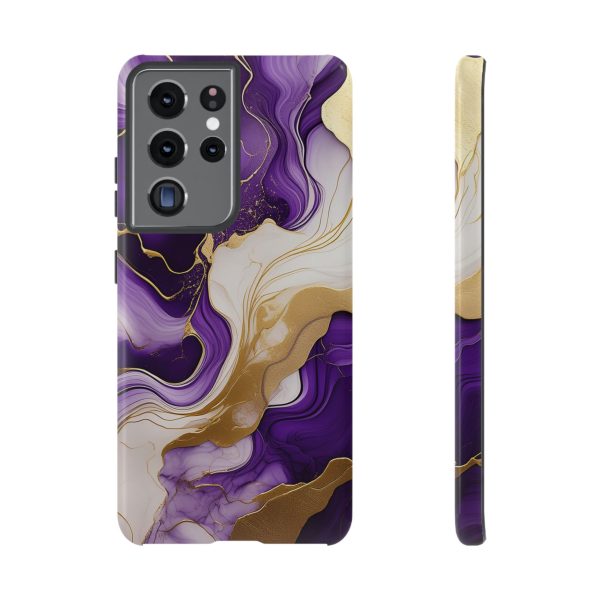 Purple and Gold 2 iPhone | Samsung | Samsung Galaxy | Google Pixel - Cell Phone Tough Cases - Image 57