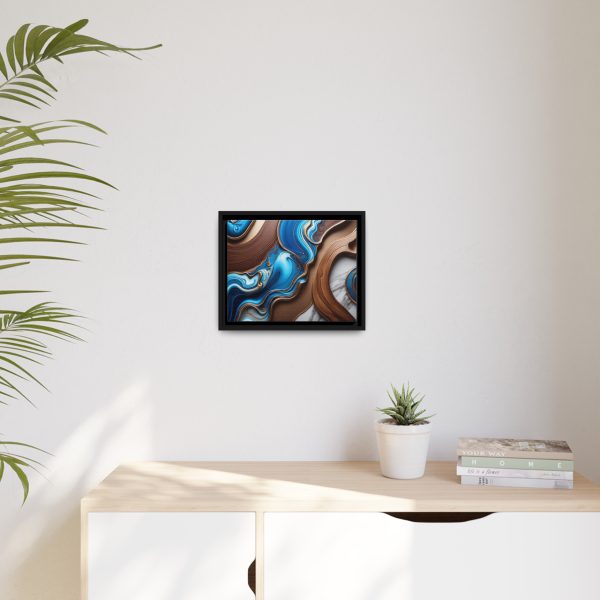 Abstract Wood 3 Matte Canvas, Black Frame - Image 7