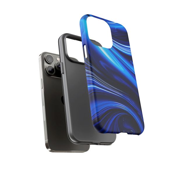 Royal Blue Wave iPhone | Samsung | Samsung Galaxy | Google Pixel - Cell Phone Tough Cases - Image 119