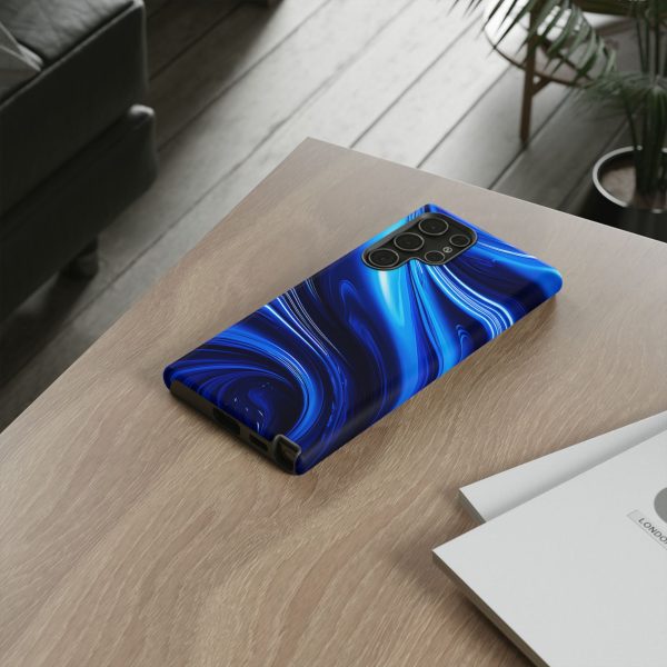 Royal Blue Wave iPhone | Samsung | Samsung Galaxy | Google Pixel - Cell Phone Tough Cases - Image 88