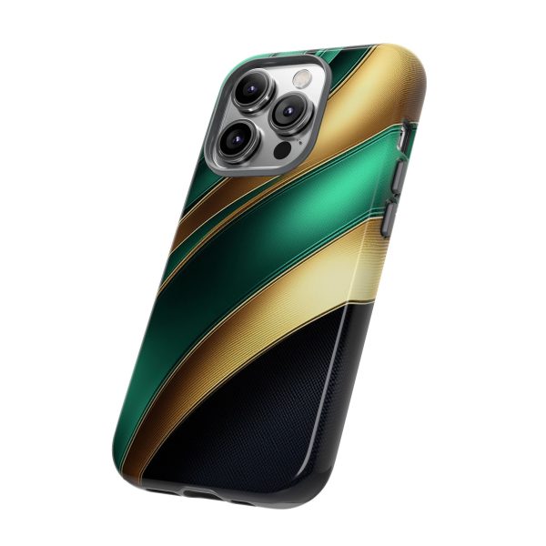 Green and Gold iPhone | Samsung | Samsung Galaxy | Google Pixel - Cell Phone Tough Cases - Image 98