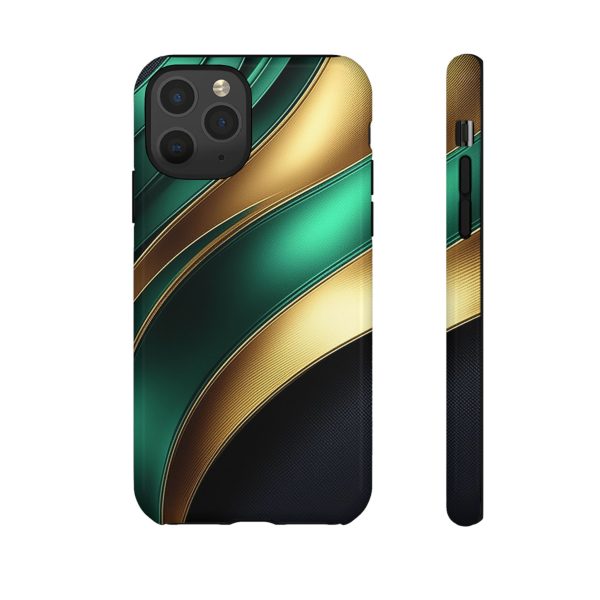 Green and Gold iPhone | Samsung | Samsung Galaxy | Google Pixel - Cell Phone Tough Cases - Image 21