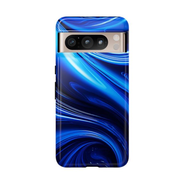 Royal Blue Wave iPhone | Samsung | Samsung Galaxy | Google Pixel - Cell Phone Tough Cases - Image 215