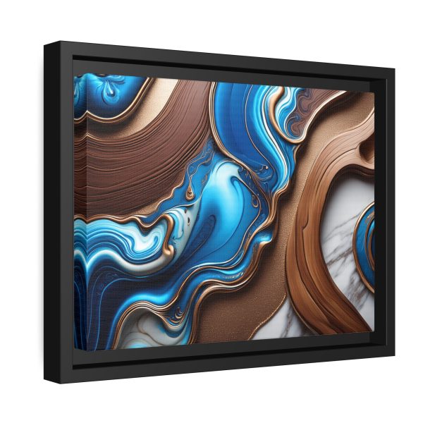 Abstract Wood 3 Matte Canvas, Black Frame - Image 2