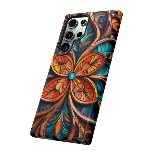 Wood Grain Flower iPhone | Samsung | Samsung Galaxy | Google Pixel - Cell Phone Tough Cases - Image 138