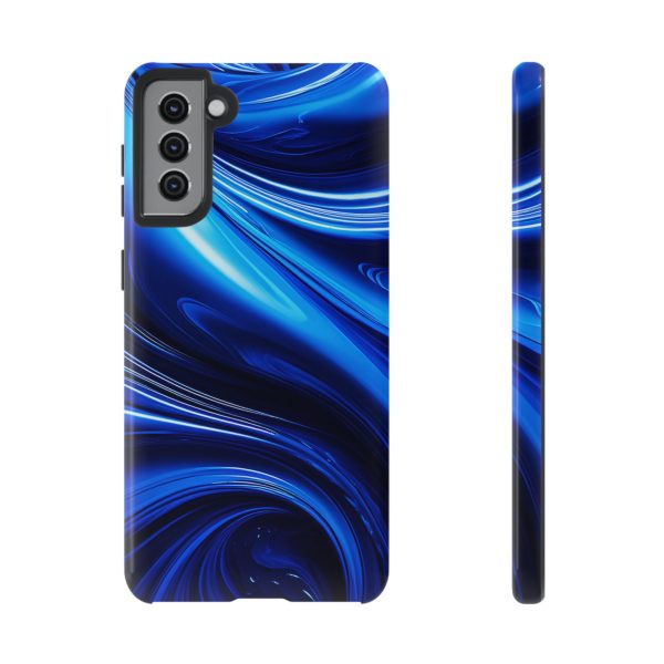 Royal Blue Wave iPhone | Samsung | Samsung Galaxy | Google Pixel - Cell Phone Tough Cases - Image 53