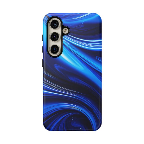 Royal Blue Wave iPhone | Samsung | Samsung Galaxy | Google Pixel - Cell Phone Tough Cases - Image 190