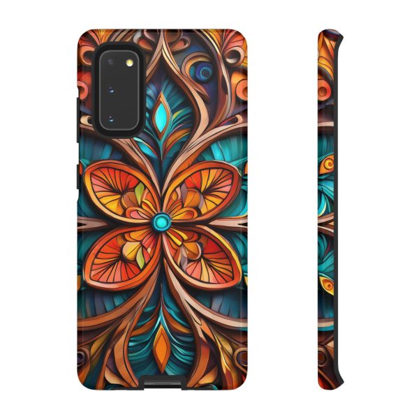 Wood Grain Flower iPhone | Samsung | Samsung Galaxy | Google Pixel - Cell Phone Tough Cases - Image 25