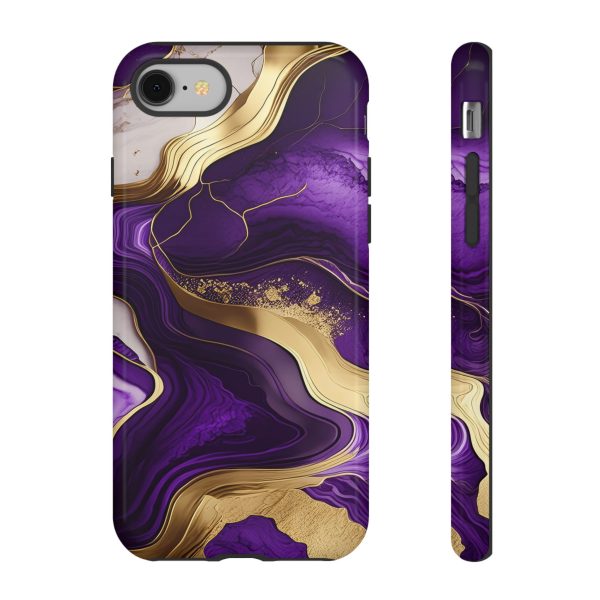 Purple and Gold iPhone | Samsung | Samsung Galaxy | Google Pixel - Cell Phone Tough Cases