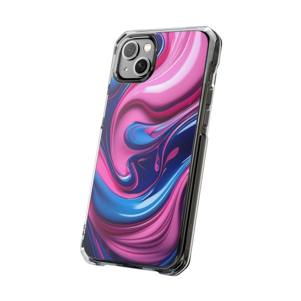 Pink and Blue iPhone Magnetic Clear Impact Cases - Image 38