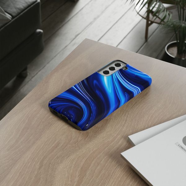 Royal Blue Wave iPhone | Samsung | Samsung Galaxy | Google Pixel - Cell Phone Tough Cases - Image 82