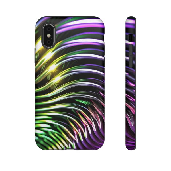 Green and Purple 2 iPhone | Samsung | Samsung Galaxy | Google Pixel - Cell Phone Tough Cases - Image 6