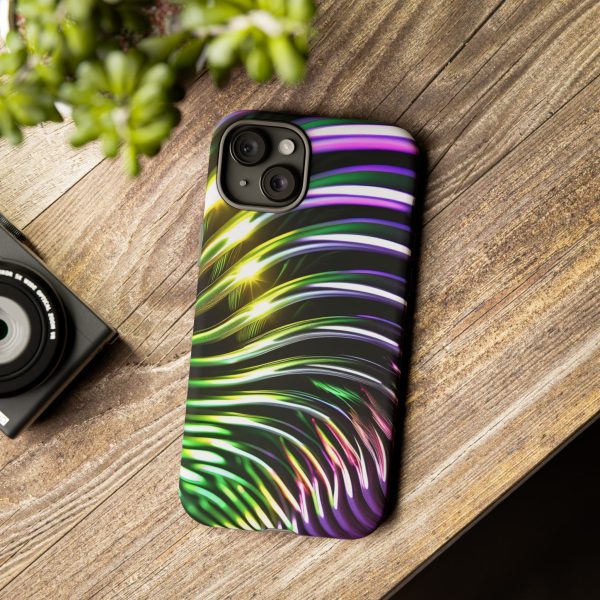 Green and Purple 2 iPhone | Samsung | Samsung Galaxy | Google Pixel - Cell Phone Tough Cases - Image 172