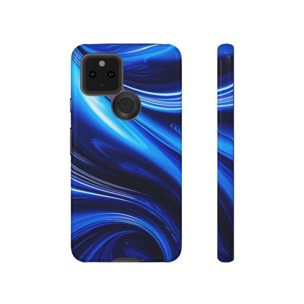 Royal Blue Wave iPhone | Samsung | Samsung Galaxy | Google Pixel - Cell Phone Tough Cases - Image 61