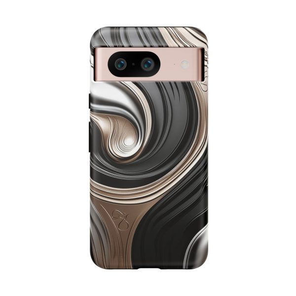 Black and Gold iPhone | Samsung | Samsung Galaxy | Google Pixel - Cell Phone Tough Cases - Image 230