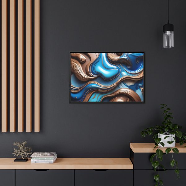 Abstract Wood Matte Canvas, Black Frame - Image 32