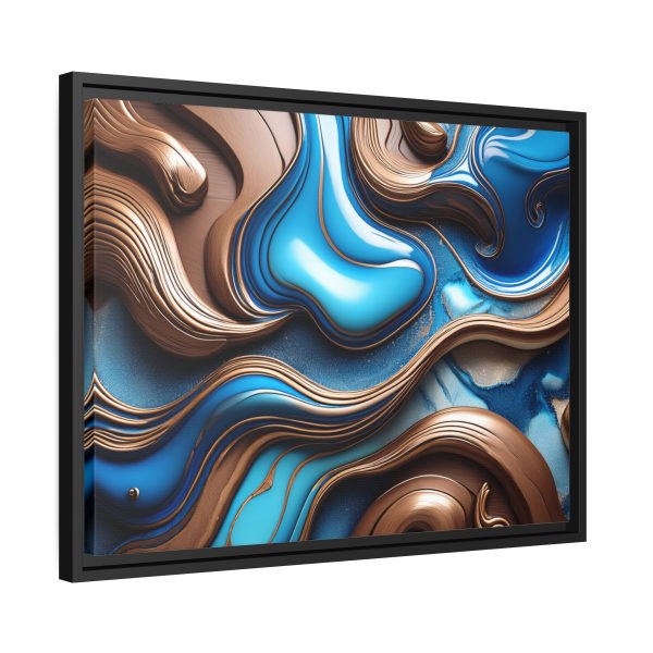 Abstract Wood Matte Canvas, Black Frame - Image 18