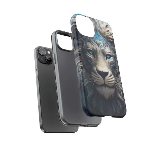 Blue Lion Art iPhone | Google Pixel - Cell Phone Tough Cases - Image 68