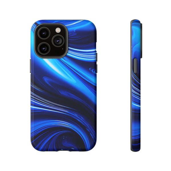 Royal Blue Wave iPhone | Samsung | Samsung Galaxy | Google Pixel - Cell Phone Tough Cases - Image 117