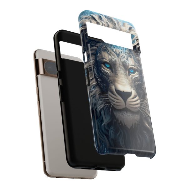 Blue Lion Art iPhone | Google Pixel - Cell Phone Tough Cases - Image 121