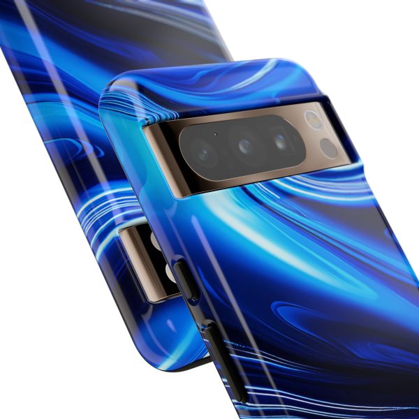 Royal Blue Wave iPhone | Samsung | Samsung Galaxy | Google Pixel - Cell Phone Tough Cases - Image 216