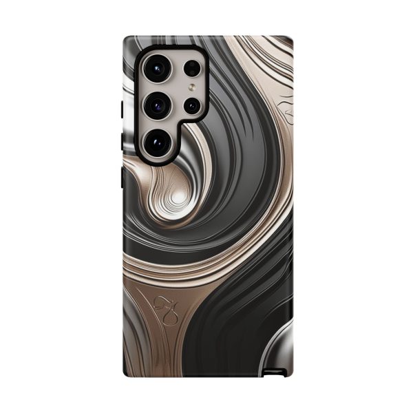 Black and Gold iPhone | Samsung | Samsung Galaxy | Google Pixel - Cell Phone Tough Cases - Image 210