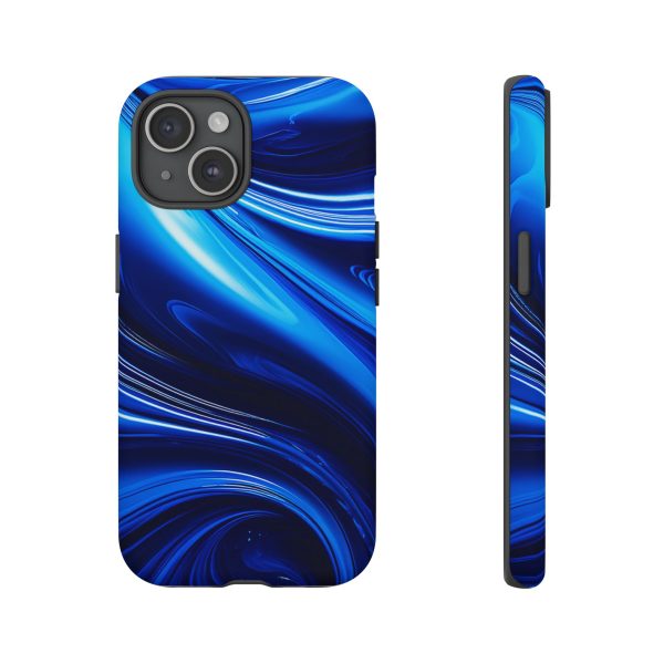 Royal Blue Wave iPhone | Samsung | Samsung Galaxy | Google Pixel - Cell Phone Tough Cases - Image 164