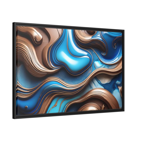 Abstract Wood Matte Canvas, Black Frame - Image 30