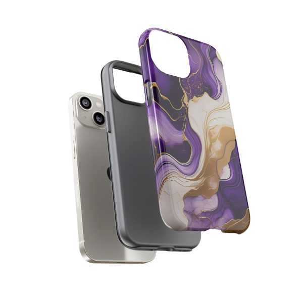 Purple and Gold 2 iPhone | Samsung | Samsung Galaxy | Google Pixel - Cell Phone Tough Cases - Image 91