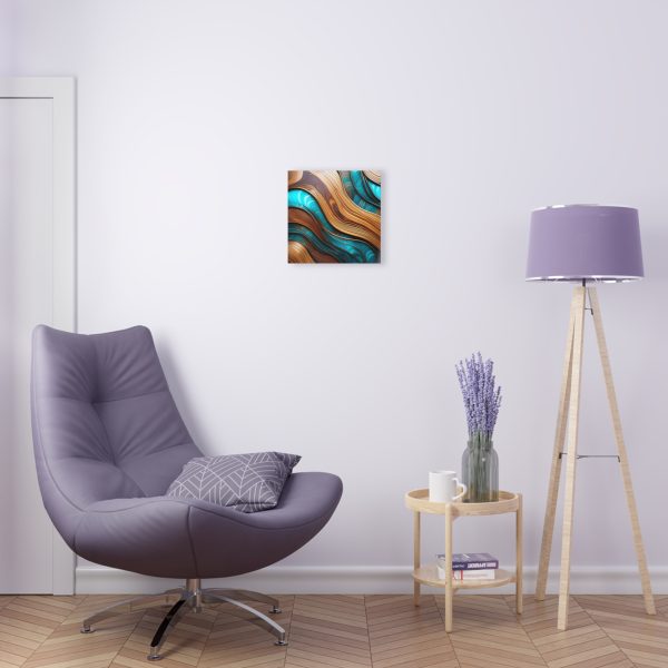 Teal and Wood Grain Acrylic Prints - Image 30