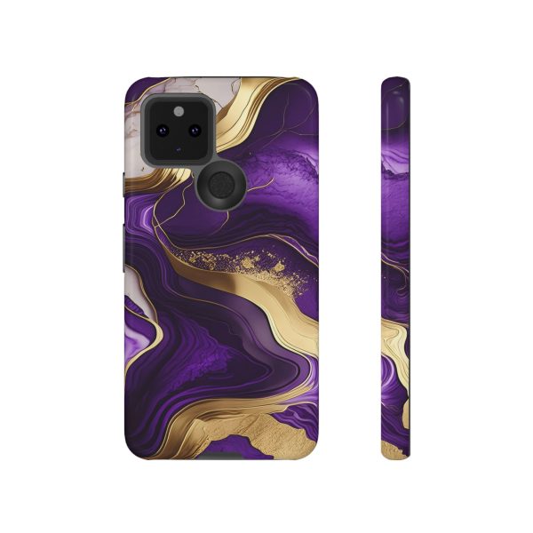 Purple and Gold iPhone | Samsung | Samsung Galaxy | Google Pixel - Cell Phone Tough Cases - Image 61