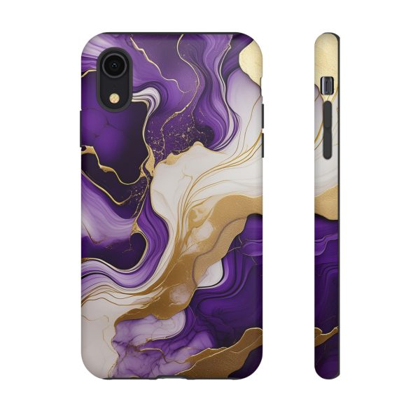 Purple and Gold 2 iPhone | Samsung | Samsung Galaxy | Google Pixel - Cell Phone Tough Cases - Image 8