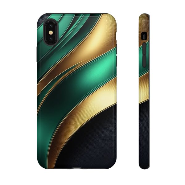 Green and Gold iPhone | Samsung | Samsung Galaxy | Google Pixel - Cell Phone Tough Cases - Image 11