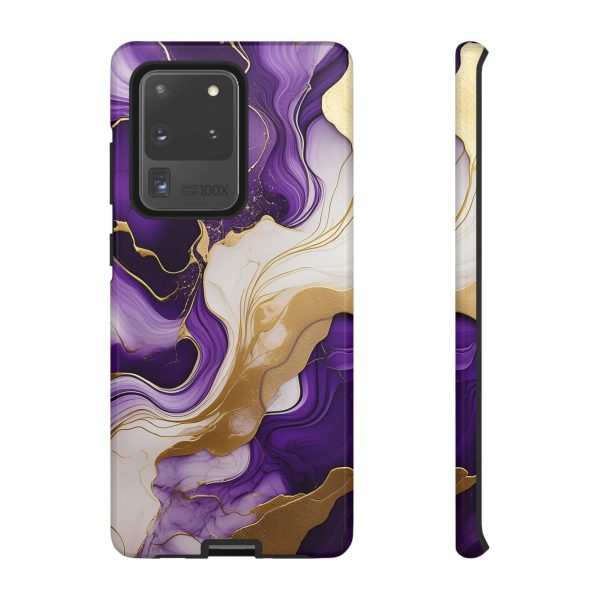 Purple and Gold 2 iPhone | Samsung | Samsung Galaxy | Google Pixel - Cell Phone Tough Cases - Image 27