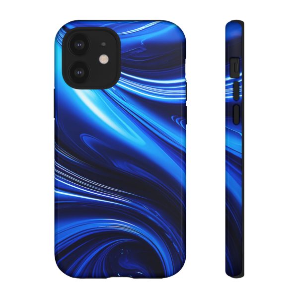 Royal Blue Wave iPhone | Samsung | Samsung Galaxy | Google Pixel - Cell Phone Tough Cases - Image 31