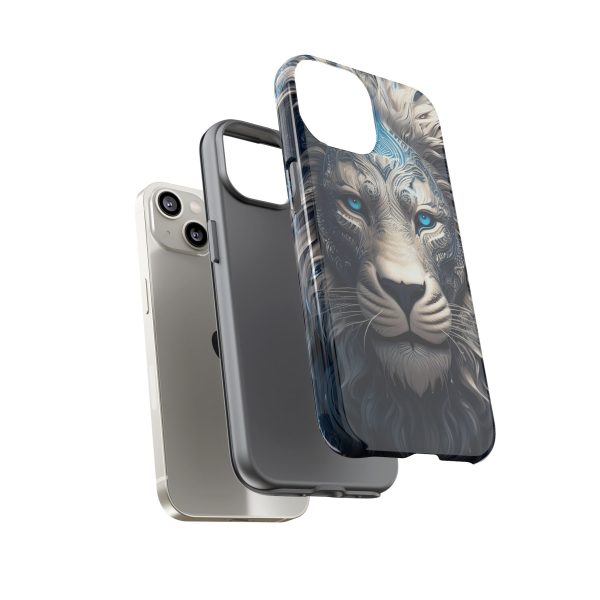 Blue Lion Art iPhone | Google Pixel - Cell Phone Tough Cases - Image 48