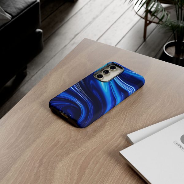 Royal Blue Wave iPhone | Samsung | Samsung Galaxy | Google Pixel - Cell Phone Tough Cases - Image 124