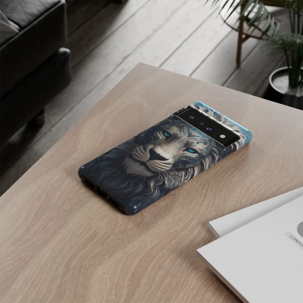 Blue Lion Art iPhone | Google Pixel - Cell Phone Tough Cases - Image 85