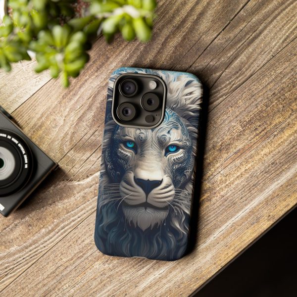 Blue Lion Art iPhone | Google Pixel - Cell Phone Tough Cases - Image 108