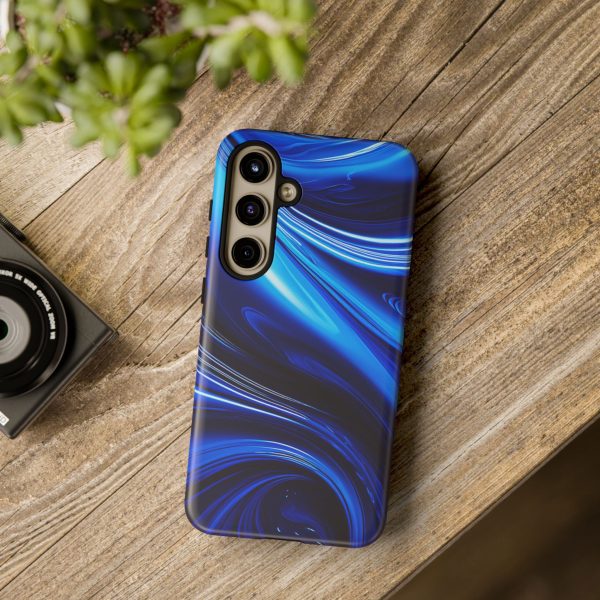 Royal Blue Wave iPhone | Samsung | Samsung Galaxy | Google Pixel - Cell Phone Tough Cases - Image 204