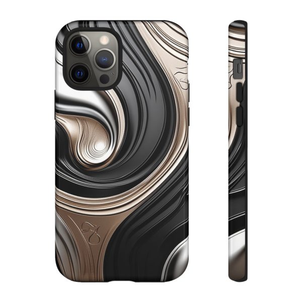 Black and Gold iPhone | Samsung | Samsung Galaxy | Google Pixel - Cell Phone Tough Cases - Image 33