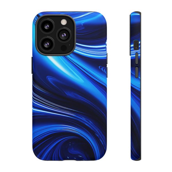 Royal Blue Wave iPhone | Samsung | Samsung Galaxy | Google Pixel - Cell Phone Tough Cases - Image 43